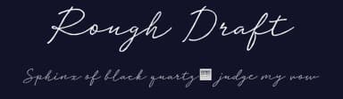 Rough Draft by BLKBK Fonts — Script Handwritten Font — thumbnail 2