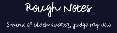 Rough Notes by Ana — Script Handwritten Font — thumbnail 2