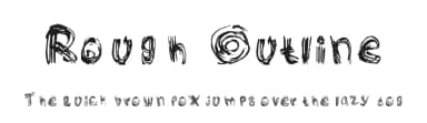Rough Outline by Allison Cho — Script Handwritten Font — thumbnail 1