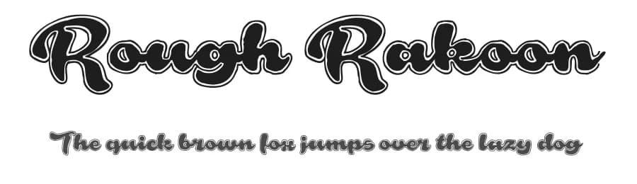 Rough Rakoon by Måns Grebäck — Script Handwritten Font