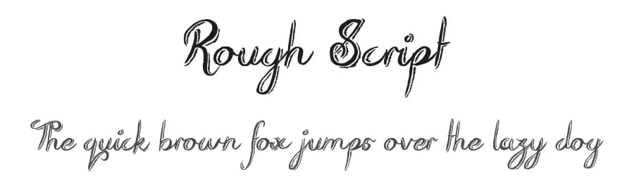 Rough Script by JSH creates — Script Handwritten Font