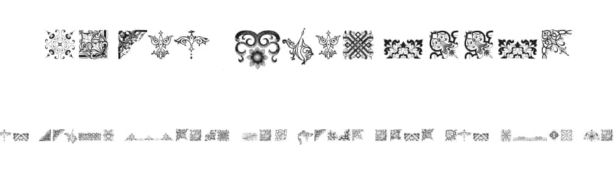 Rough Vignettes by Intellecta Design — Dingbats Font