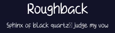 Roughback by Edric Studio — Script Handwritten Font — thumbnail 2