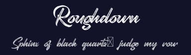 Roughdown by NihStudio — Script Handwritten Font — thumbnail 2