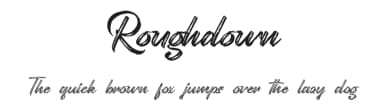 Roughdown by NihStudio — Script Handwritten Font — thumbnail 1