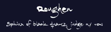 Roughen by Måns Grebäck — Script Handwritten Font — thumbnail 2
