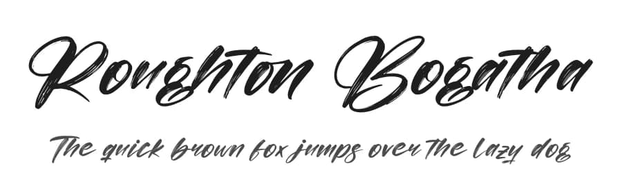 Roughton Bogatha by Letterena Studios — Script Handwritten Font