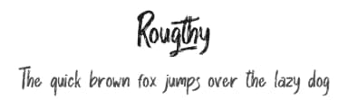 Rougthy by Skiiller Studio — Script Handwritten Font — thumbnail 1
