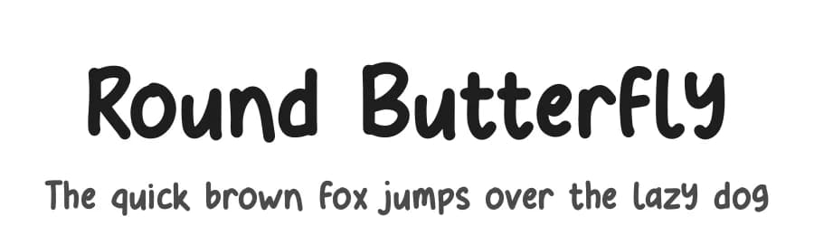 Round Butterfly by Phantom Studio — Script Handwritten Font