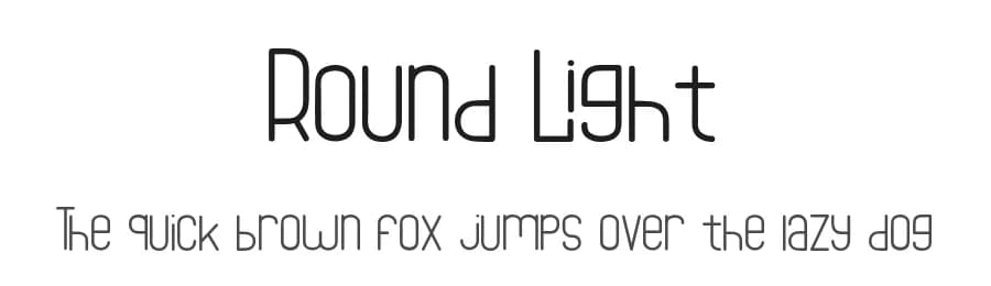 Round Light by Illushvara — Sans Serif Font