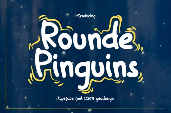 Rounde Pinguins Font by geadesign — Script Handwritten Font