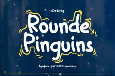 Rounde Pinguins Font by geadesign — Script Handwritten Font — thumbnail 1