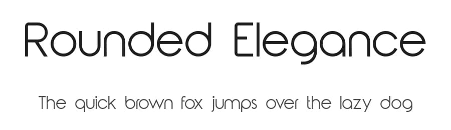 Rounded Elegance by Genumano — Sans Serif Font