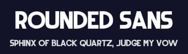 Rounded Sans by Juan Casco — Sans Serif Font — thumbnail 2