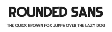 Rounded Sans by Juan Casco — Sans Serif Font — thumbnail 1