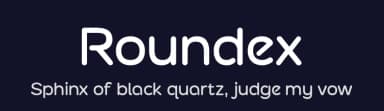 Roundex by Eko Bimantara — Sans Serif Font — thumbnail 2