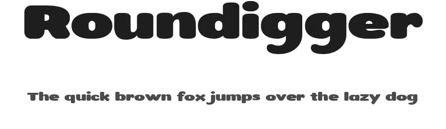 Roundigger by Hurufraktur — Sans Serif Font