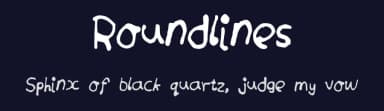 Roundlines by James Wills — Script Handwritten Font — thumbnail 2