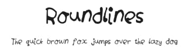 Roundlines by James Wills — Script Handwritten Font — thumbnail 1