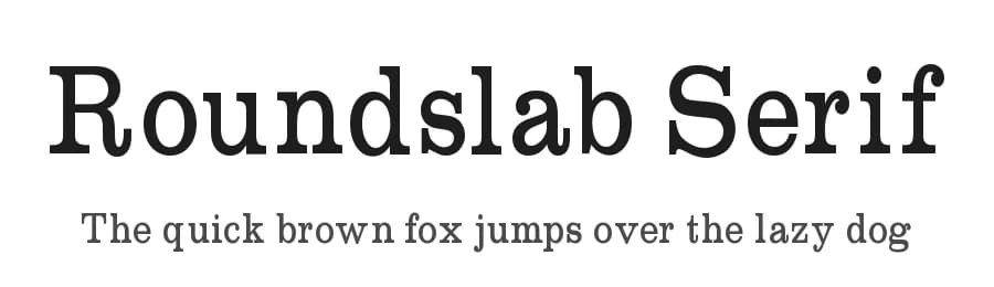 Roundslab Serif by Manfred Klein — Serif Font