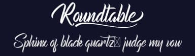 Roundtable by Calligraphy Fonts — Script Handwritten Font — thumbnail 2