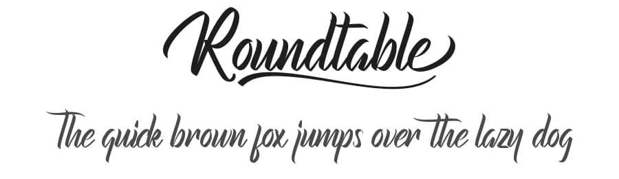 Roundtable by Calligraphy Fonts — Script Handwritten Font