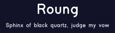 Roung by Sai Aditya — Sans Serif Font — thumbnail 2