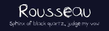 Rousseau by Eden Carlsen-Rousselle — Script Handwritten Font — thumbnail 2