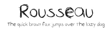 Rousseau by Eden Carlsen-Rousselle — Script Handwritten Font — thumbnail 1