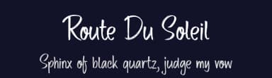 Route Du Soleil by Hanoded — Script Handwritten Font — thumbnail 2