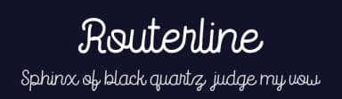 Routerline by ViactionType — Script Handwritten Font — thumbnail 2