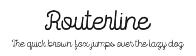 Routerline by ViactionType — Script Handwritten Font — thumbnail 1
