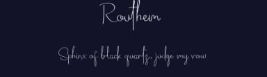 Routhem by Creacy-Std — Script Handwritten Font — thumbnail 2