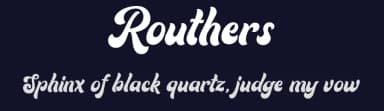 Routhers by Saridezra — Script Handwritten Font — thumbnail 2