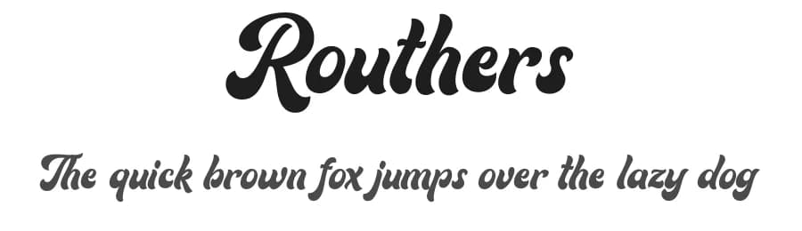 Routhers by Saridezra — Script Handwritten Font