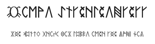 Rovas Kiterjesztett by Dr. Gabor Hosszu — Dingbats Font