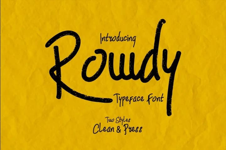 Rowdy Font by madeDeduk — Script Handwritten Font