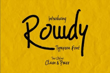 Rowdy Font by madeDeduk — Script Handwritten Font — thumbnail 1