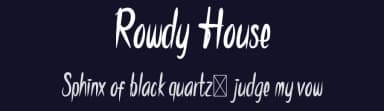 Rowdy House by Waluyo Raharjo — Script Handwritten Font — thumbnail 2