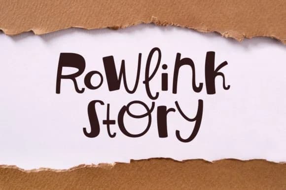 Rowlink Story Font by Keithzo (7NTypes) — Script Handwritten Font