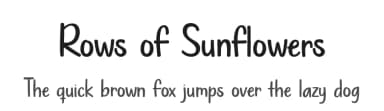 Rows of Sunflowers by Misti's Fonts — Script Handwritten Font — thumbnail 1