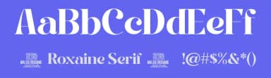 Roxaine Serif by Måns Grebäck — Serif Font — thumbnail 3