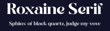 Roxaine Serif by Måns Grebäck — Serif Font — thumbnail 2