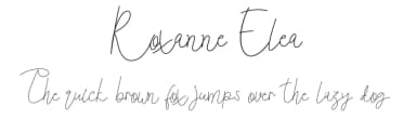 Roxanne Elea by Edric Studio — Script Handwritten Font — thumbnail 1