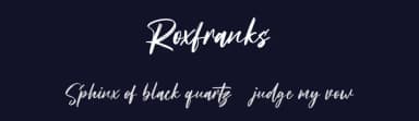 Roxfranks by Maulana Creative — Script Handwritten Font — thumbnail 2