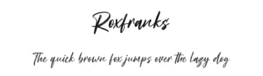 Roxfranks by Maulana Creative — Script Handwritten Font — thumbnail 1