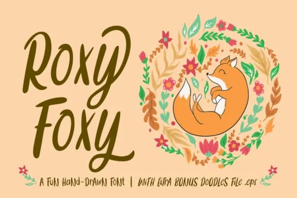Roxy Foxy Font by Dreamink (7ntypes) — Script Handwritten Font