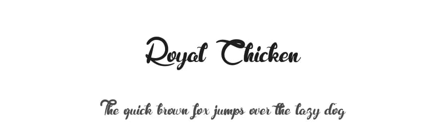 Royal Chicken by Maelle.K | Thomas Boucherie — Script Handwritten Font