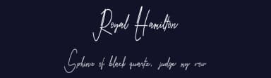 Royal Hamilton by Dhw Type — Script Handwritten Font — thumbnail 2