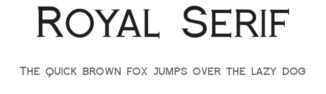 Royal Serif by Tipografia Vittoria — Serif Font